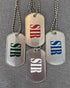 Vinyl Print Metal Tag - "SIR"